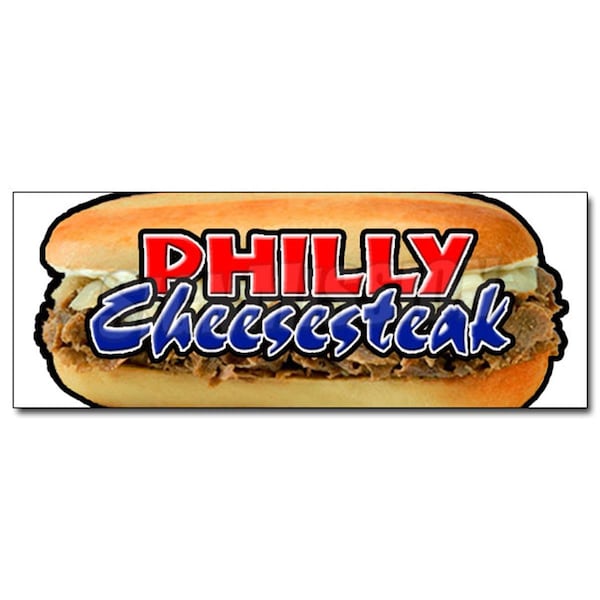 Amistad 24 in. Philly Cheese Steak Decal Sticker - Cheesesteak AM3936429 - main